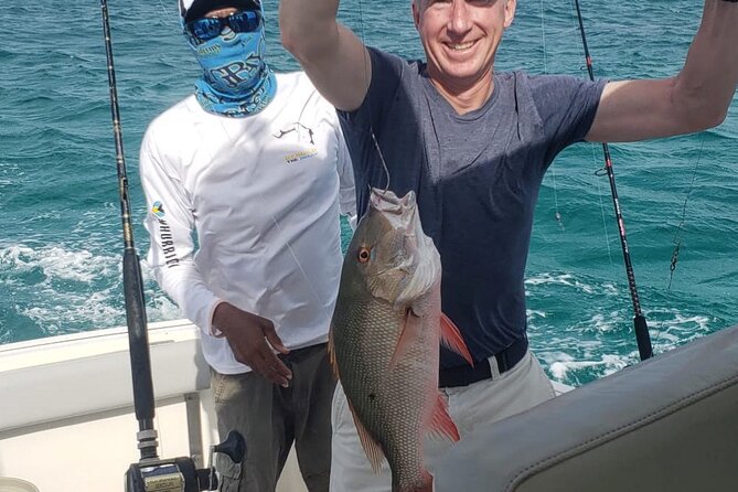 4 hours 34ft Day Dream Private Charter in Nassau - Beach time for non-fishers