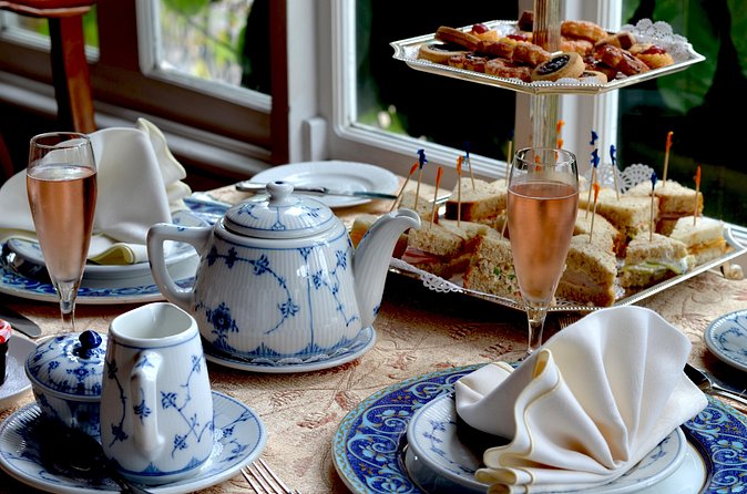 Afternoon Tea at Graycliff Hotel - Warm scones with clotted cream and jam