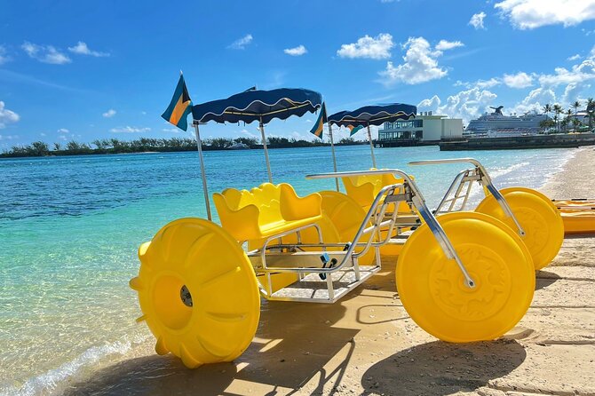 Clear Kayak Drone Photoshoot and Water Sports Activity - How the beach time fits around a cruise schedule