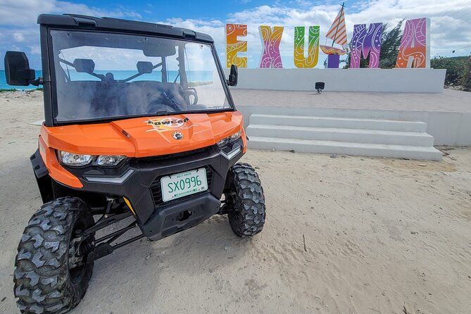 Exuma,Bahamas: 6 Seater Buggy/Jeep Rental with Bluetooth speakers - Key points at a glance