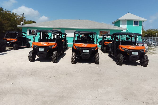 Exuma,Bahamas: 6 Seater Buggy/Jeep Rental with Bluetooth speakers - Tropic of Cancer Beach for a proper beach stop
