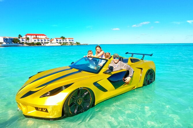 JetCar Bahamas Water Car Experience - Arriving at Goodmans Bay Beach