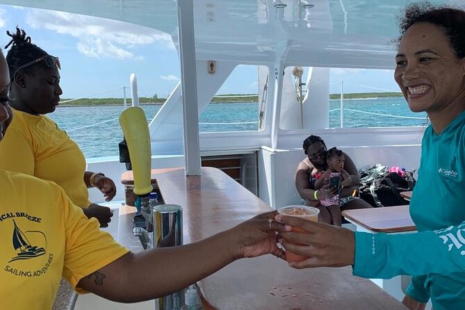 Luxury Catamaran Cruise: Sip, Sail, Snorkel, and Swim with Pigs! - Snorkeling at the reef near Pearl Island