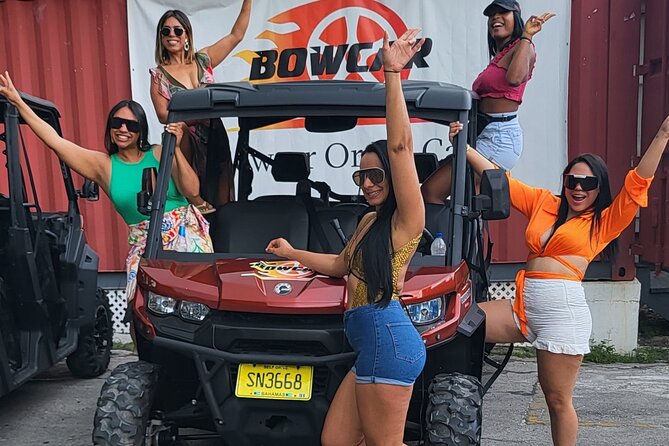 Nassau Adventure: Jeep Rental with Bluetooth Speaker - What the open-top vehicle feels like