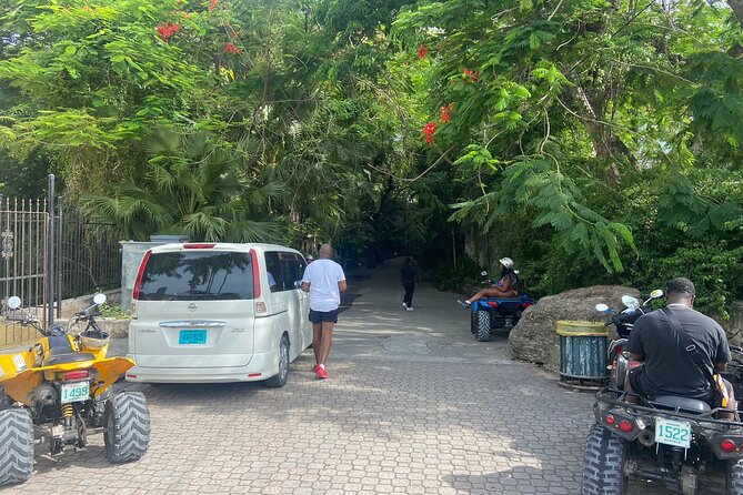 Nassau Atv Island Half-Day City Tour with Free Pick-Up - Riding west along Cable Beach