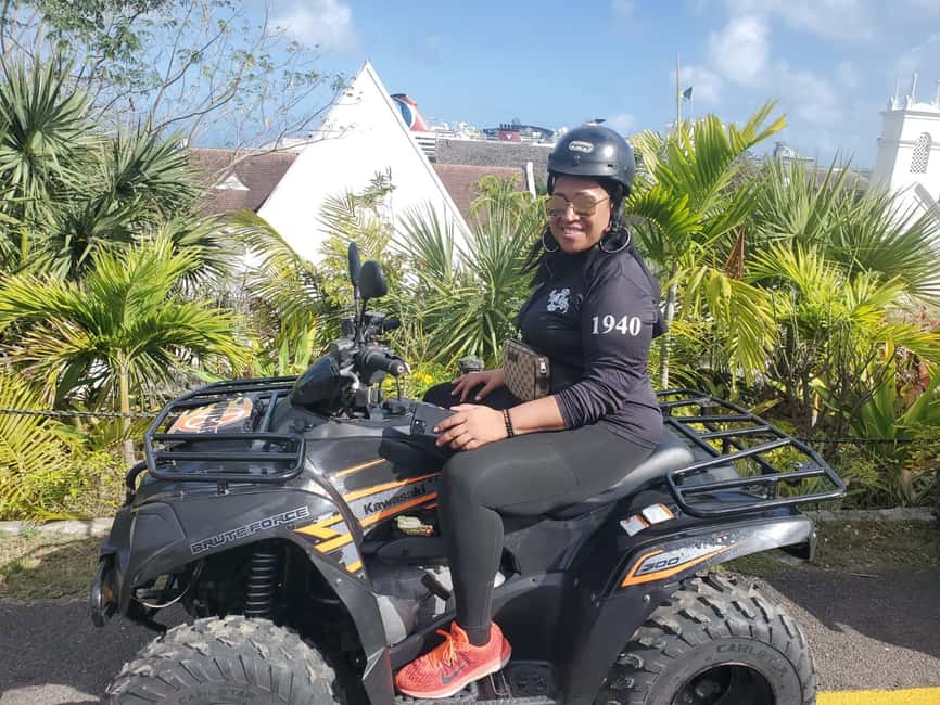 Nassau, Bahamas: ATV Quad Bike Rental - Picking Up the ATV on Sands Road