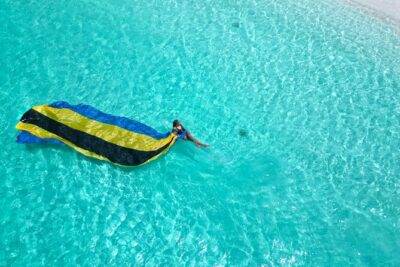 Nassau Clear Kayak Drone Photoshoot- Floating Dress
