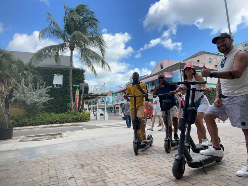 Nassau: E-Scooter Tour with Food Tasting and Local Drinks - Rawson Square and the first taste of Nassau