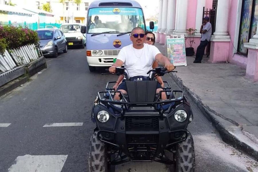 Nassau: Guided Scooter/ATV Rental or Tour w/Beach Day Bundle - Chocolate, rum cake, and a distillery stop