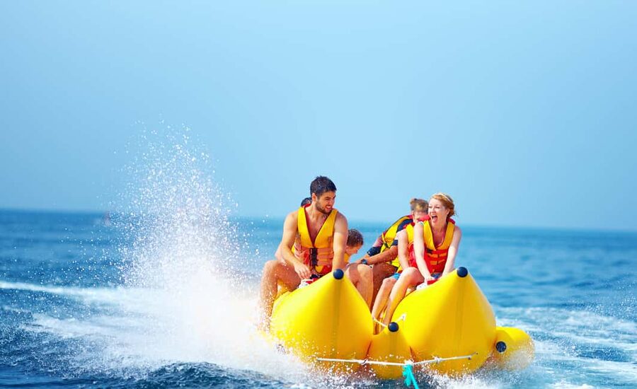 Nassau: Jet Ski Ride, Parasailing & Banana Boat Tour - From your hotel or ship to Cabbage Beach