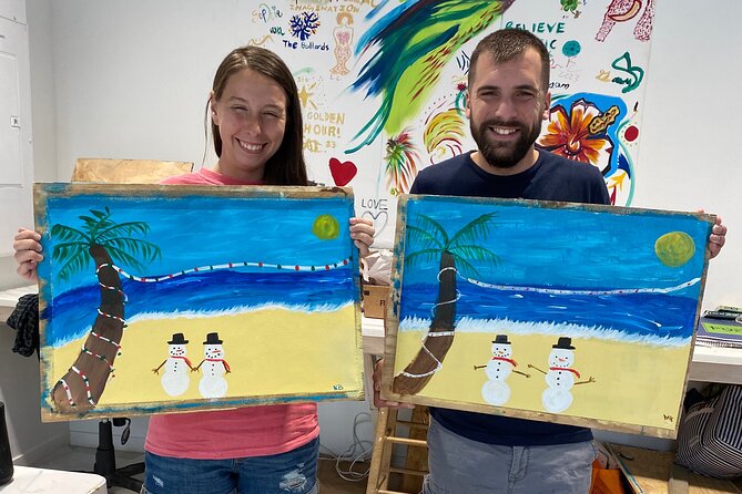 Paint and Sip at the Gallery and Wine Bar - Painting Local Color in Nassau’s Cruise Port
