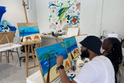 Paint and Sip at the Gallery and Wine Bar