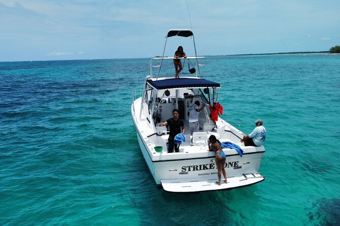 Private 38' Defender Sportfishing/Swim with Pigs in Nassau - Who Will Get the Most From This Charter