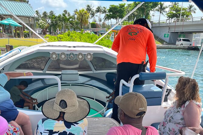 Semi Submersive Glass Bottom Boat Eco Tour in Paradise Island Bahamas - The shipwreck stop and the role of weather