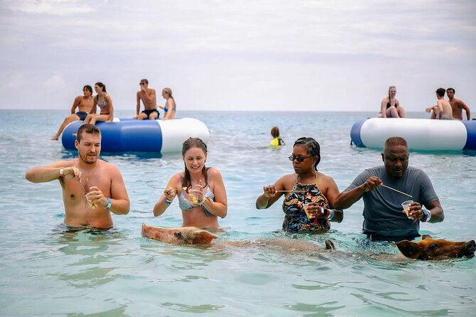 Swimming Pigs Of Rose Island Water Taxi Nassau Bahamas - Arriving at the Sand Dollar Beach Resort